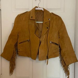 Suede Genuine Leather Jacket